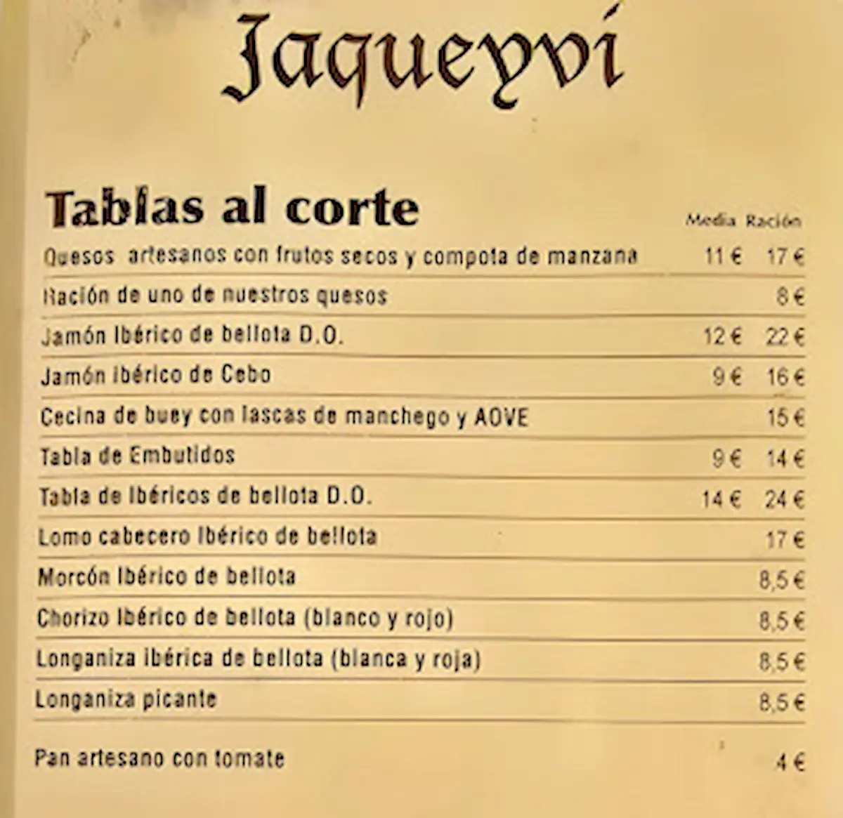 Imagen de Jamonería Jaqueyvi